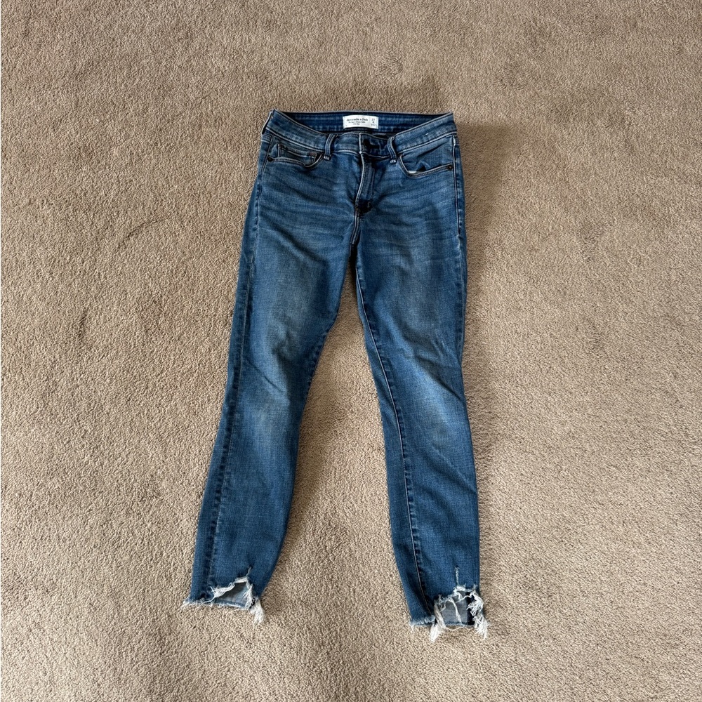 Abercrombie & Fitch High Rise Blue Jeans